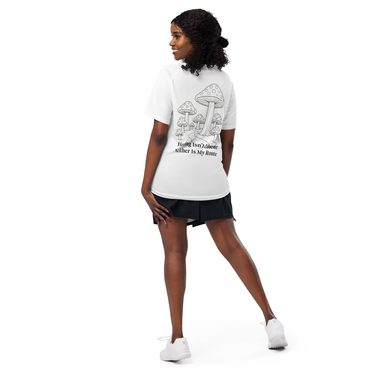 Healing Isn't Linear Activewear T-Shirt - sad miles club.