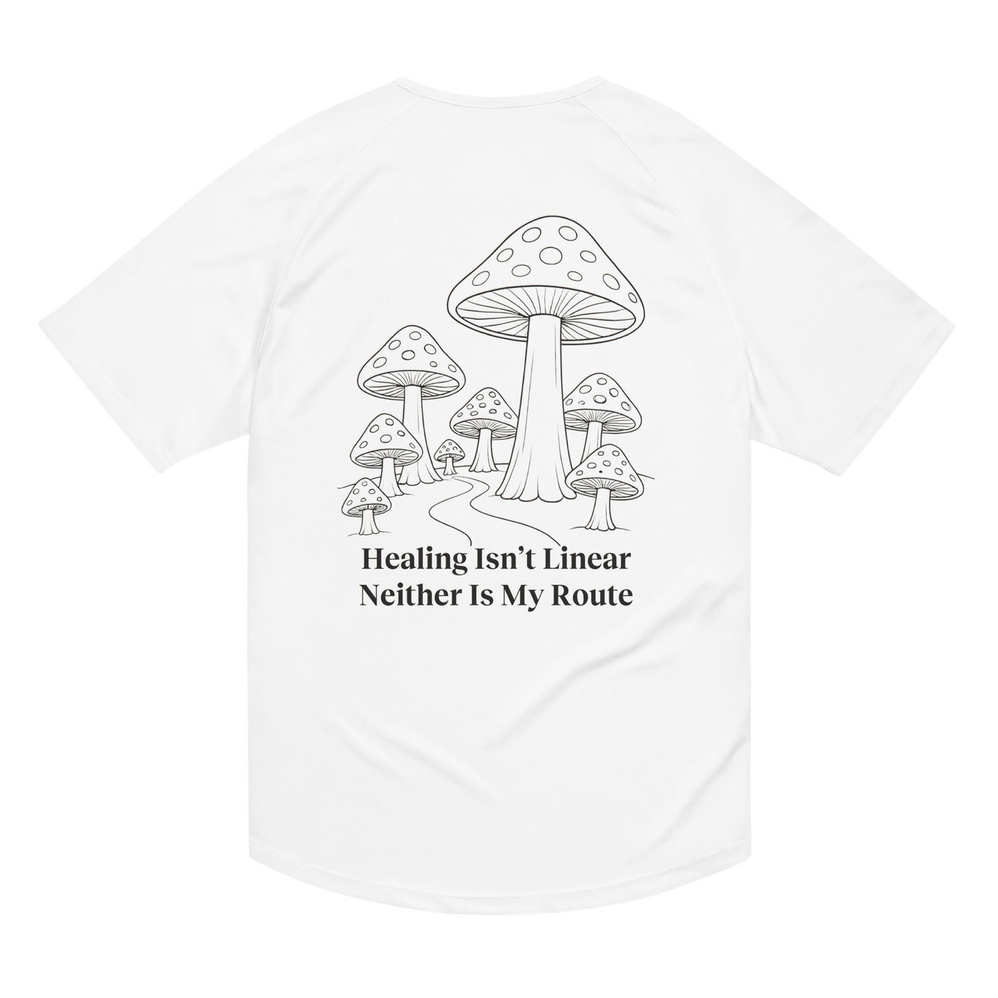 Healing Isn't Linear Activewear T-Shirt - sad miles club.