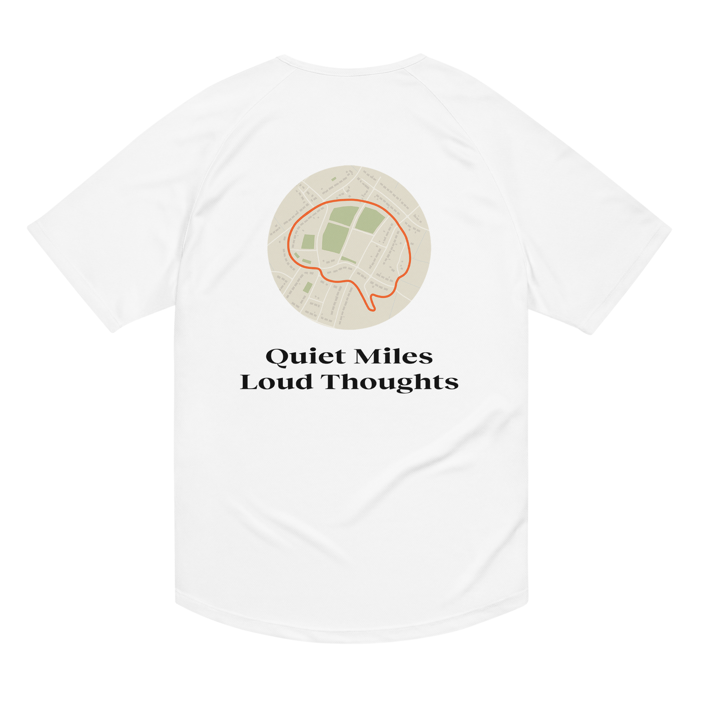 Quiet Miles Loud Thoughts Activewear T-Shirt - sad miles club.