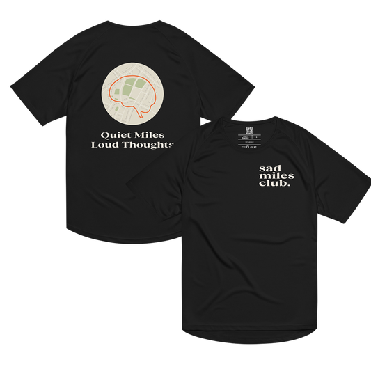 Quiet Miles Loud Thoughts Activewear Top
