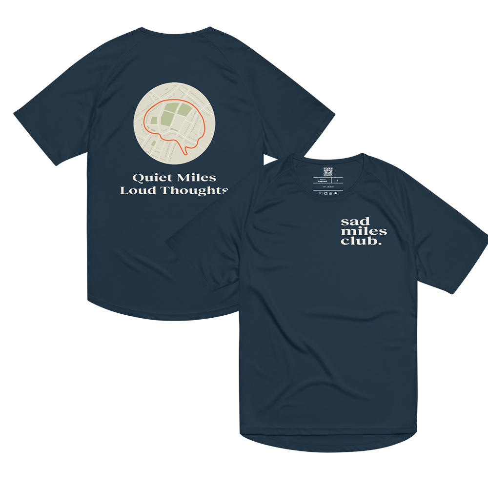 Quiet Miles Loud Thoughts Activewear T-Shirt