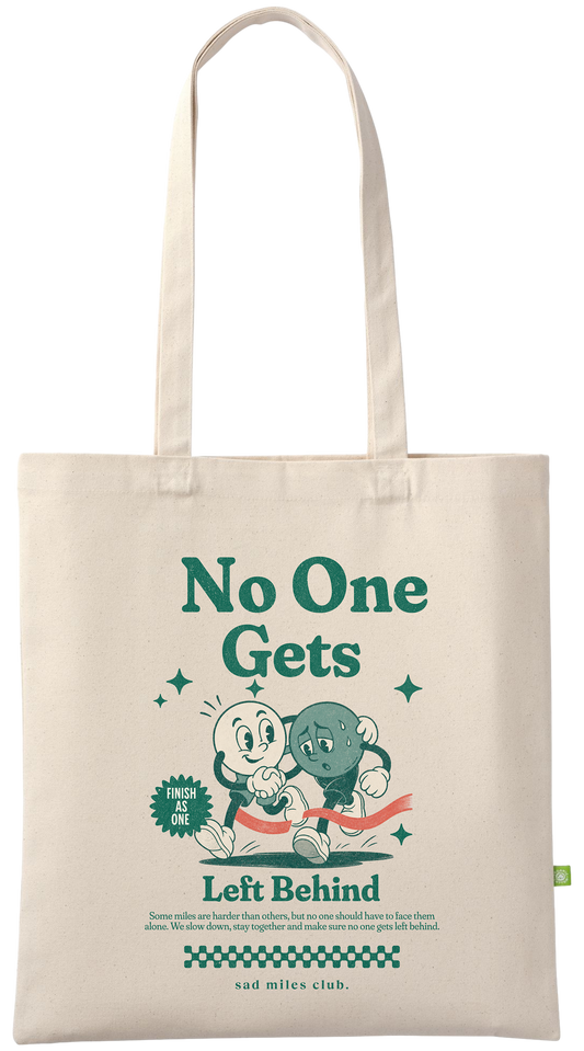 No One Gets Left Behind Organic Cotton Tote Bag