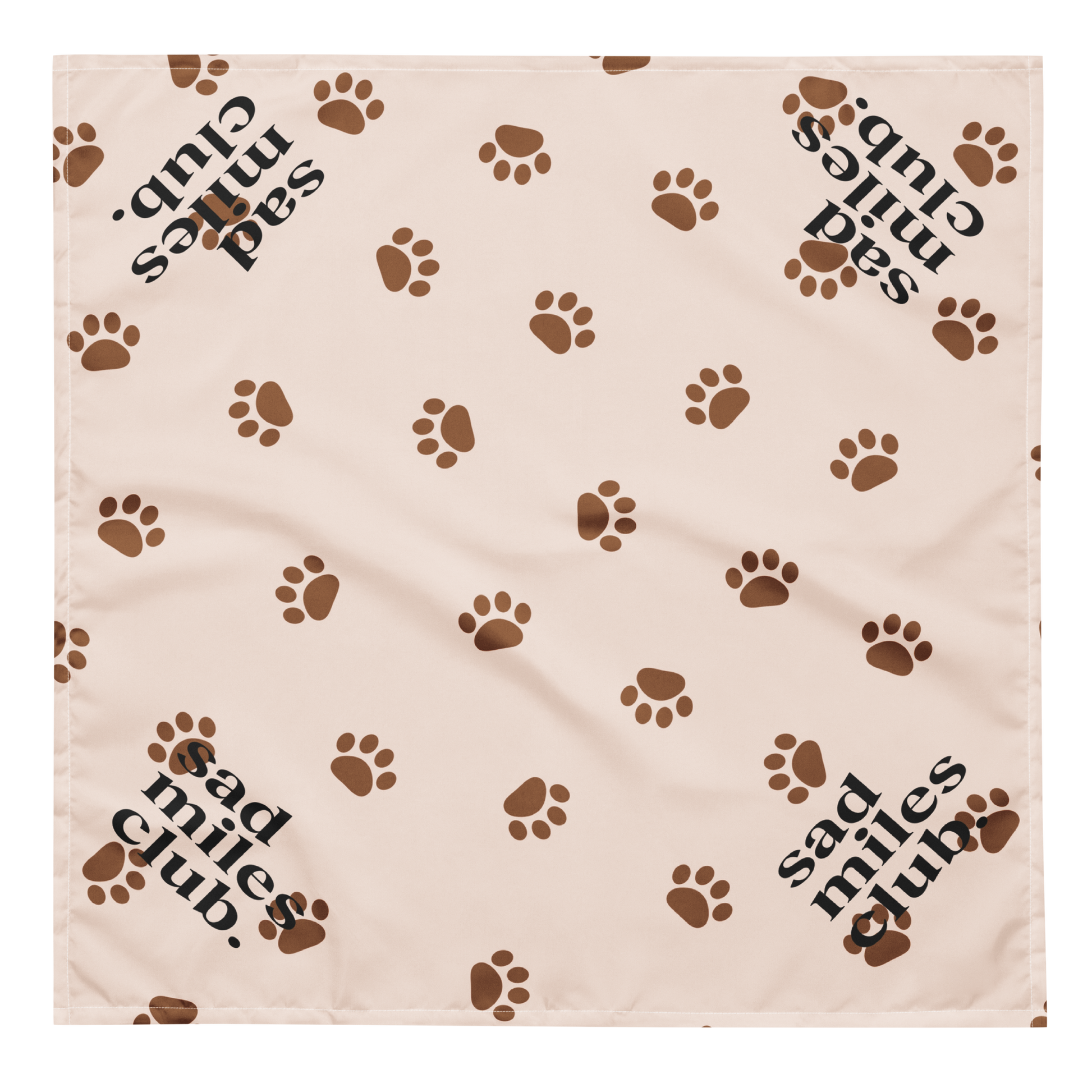Paw Print Dog Bandana - sad miles club.