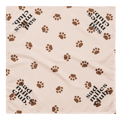 Paw Print Dog Bandana - sad miles club.