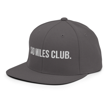 sad miles club. Snapback Hat (Unisex)