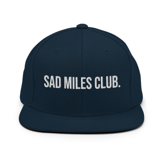 sad miles club. Snapback Hat (Unisex)