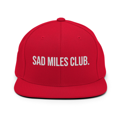 sad miles club. Snapback Hat (Unisex)