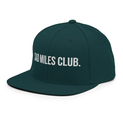 sad miles club. Snapback Hat (Unisex)