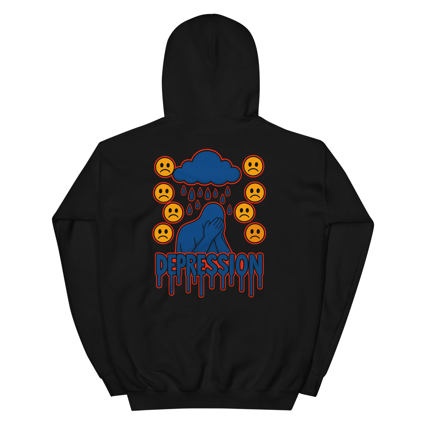 Depression Hoodie - sad miles club.