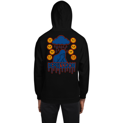 Depression Hoodie - sad miles club.