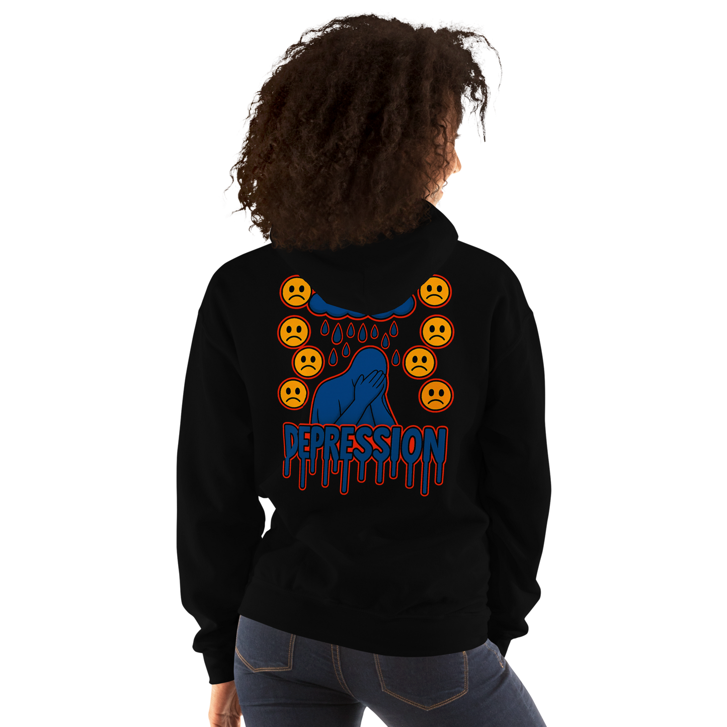 Depression Hoodie - sad miles club.