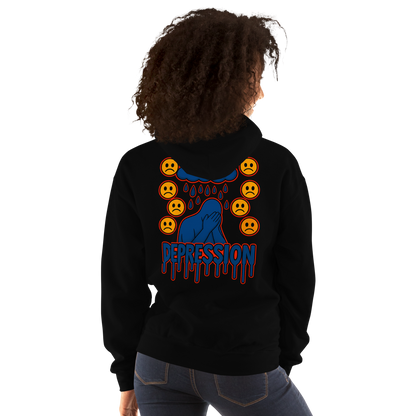 Depression Hoodie - sad miles club.