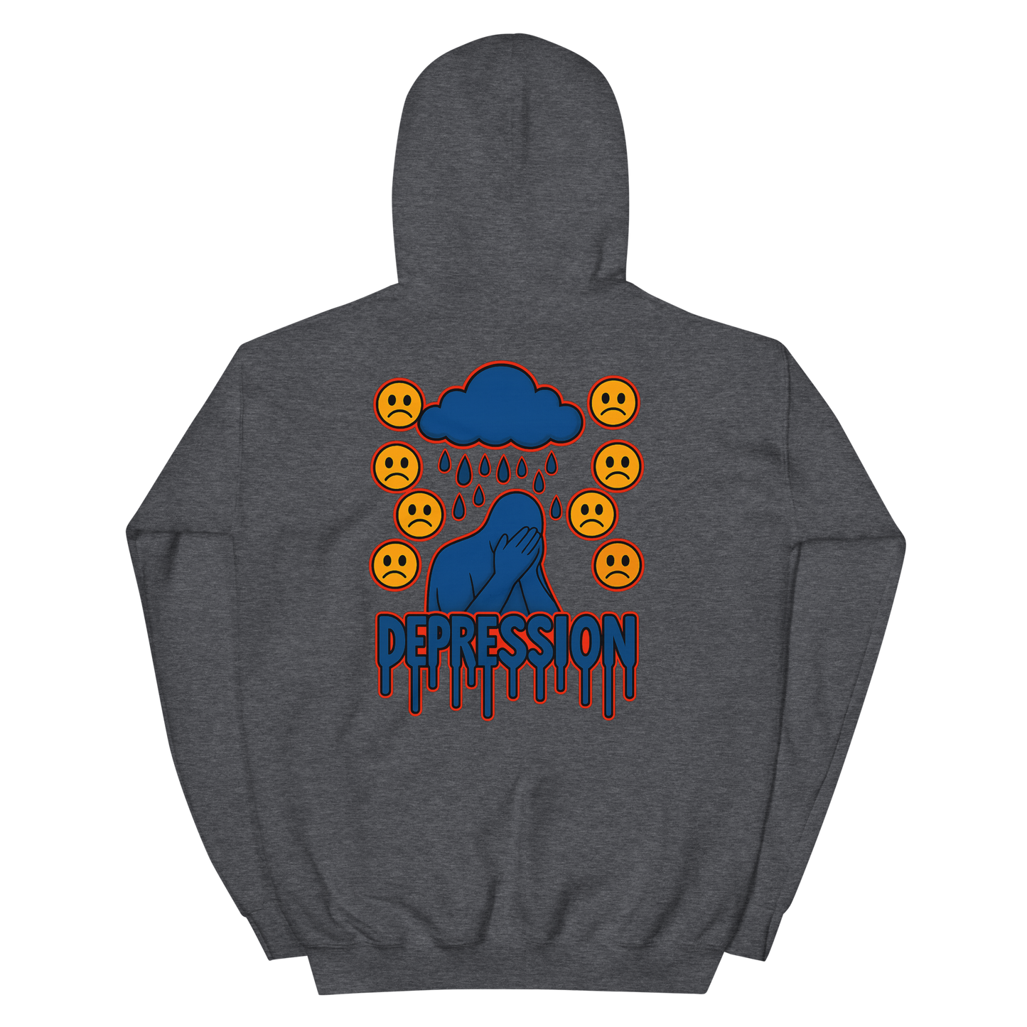 Depression Hoodie - sad miles club.