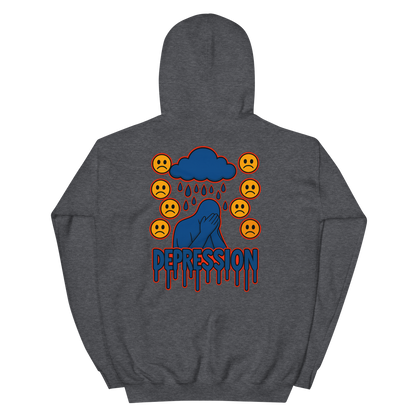 Depression Hoodie - sad miles club.