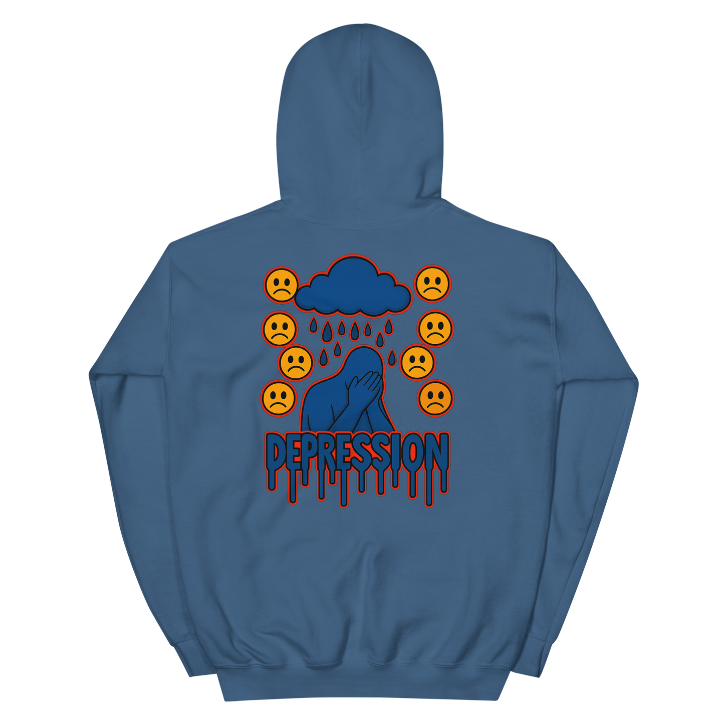 Depression Hoodie - sad miles club.