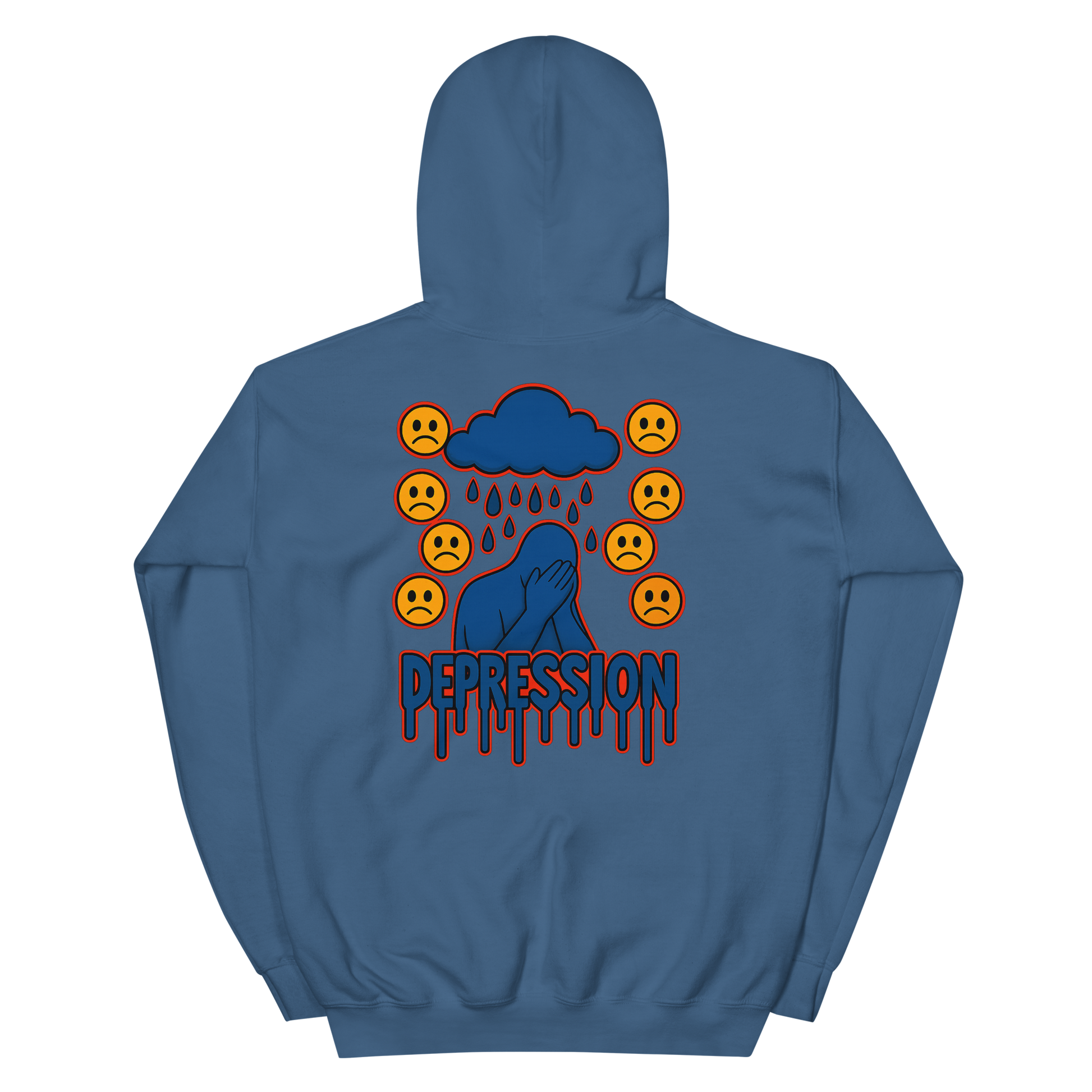 Depression Hoodie - sad miles club.