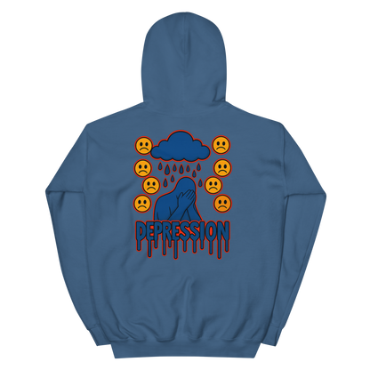 Depression Hoodie - sad miles club.