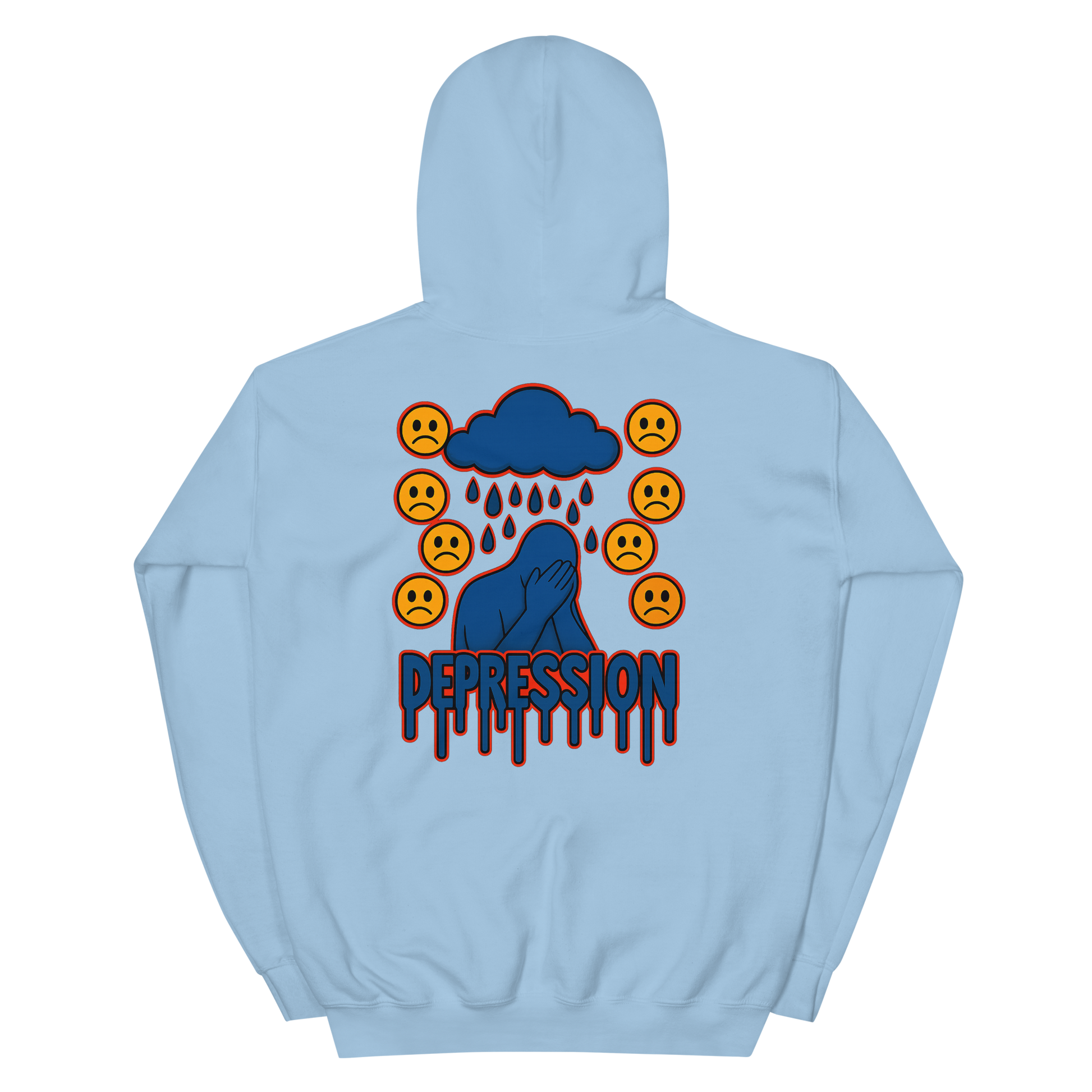 Depression Hoodie - sad miles club.