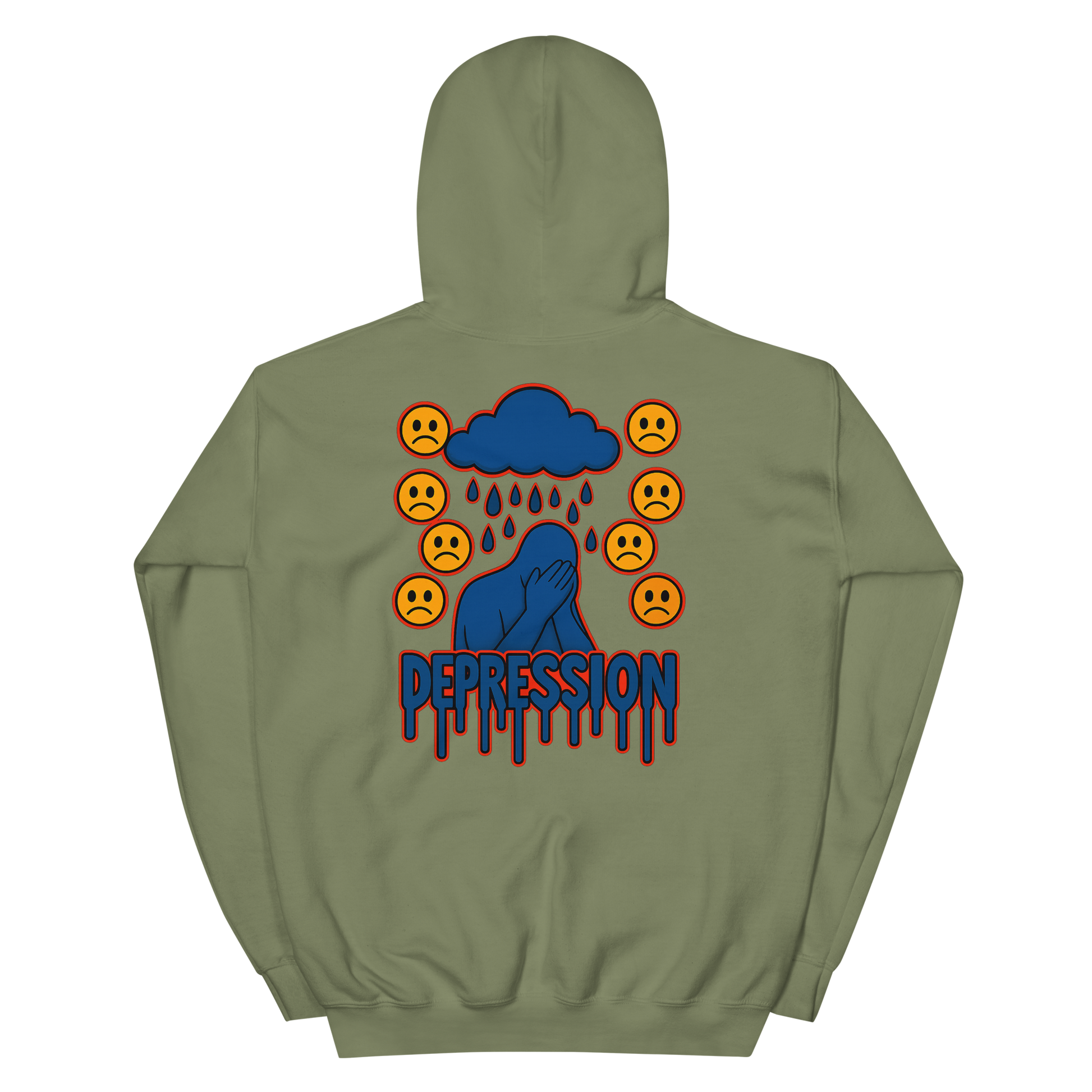 Depression Hoodie - sad miles club.