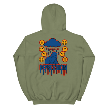 Depression Hoodie - sad miles club.