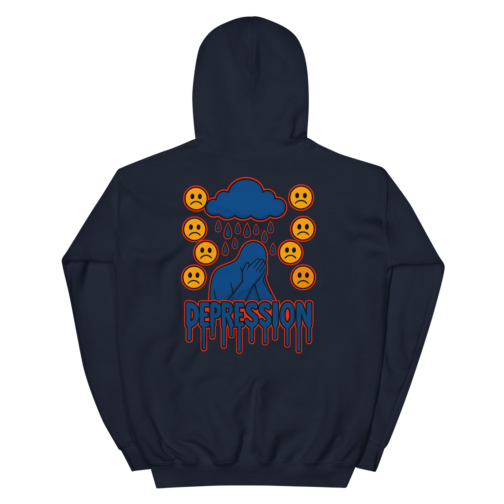 Depression Hoodie - sad miles club.