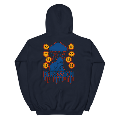Depression Hoodie - sad miles club.