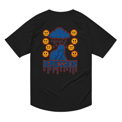 Depression Activewear T-Shirt - sad miles club.