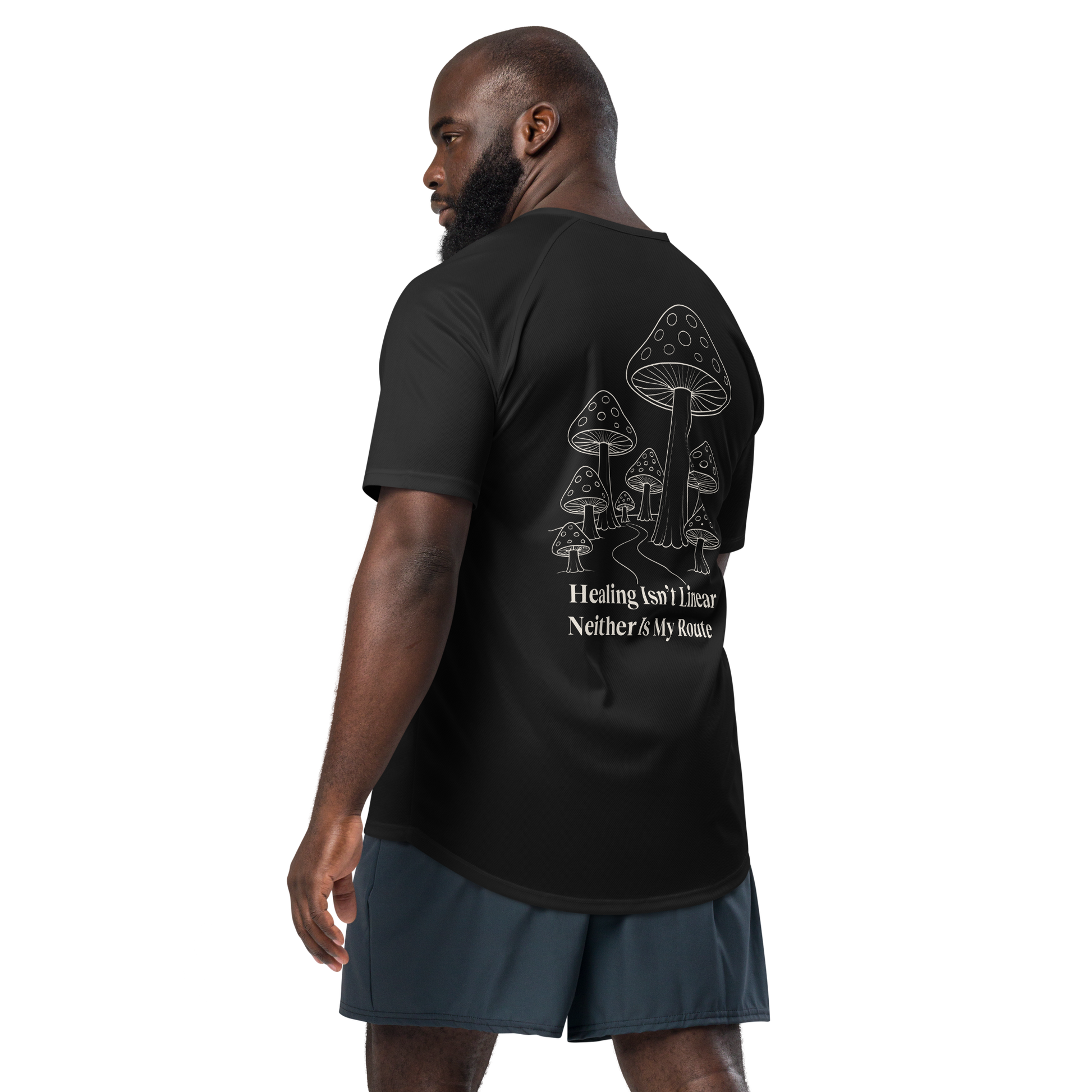 Healing Isn't Linear Activewear T-Shirt - sad miles club.