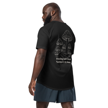 Healing Isn't Linear Activewear T-Shirt - sad miles club.
