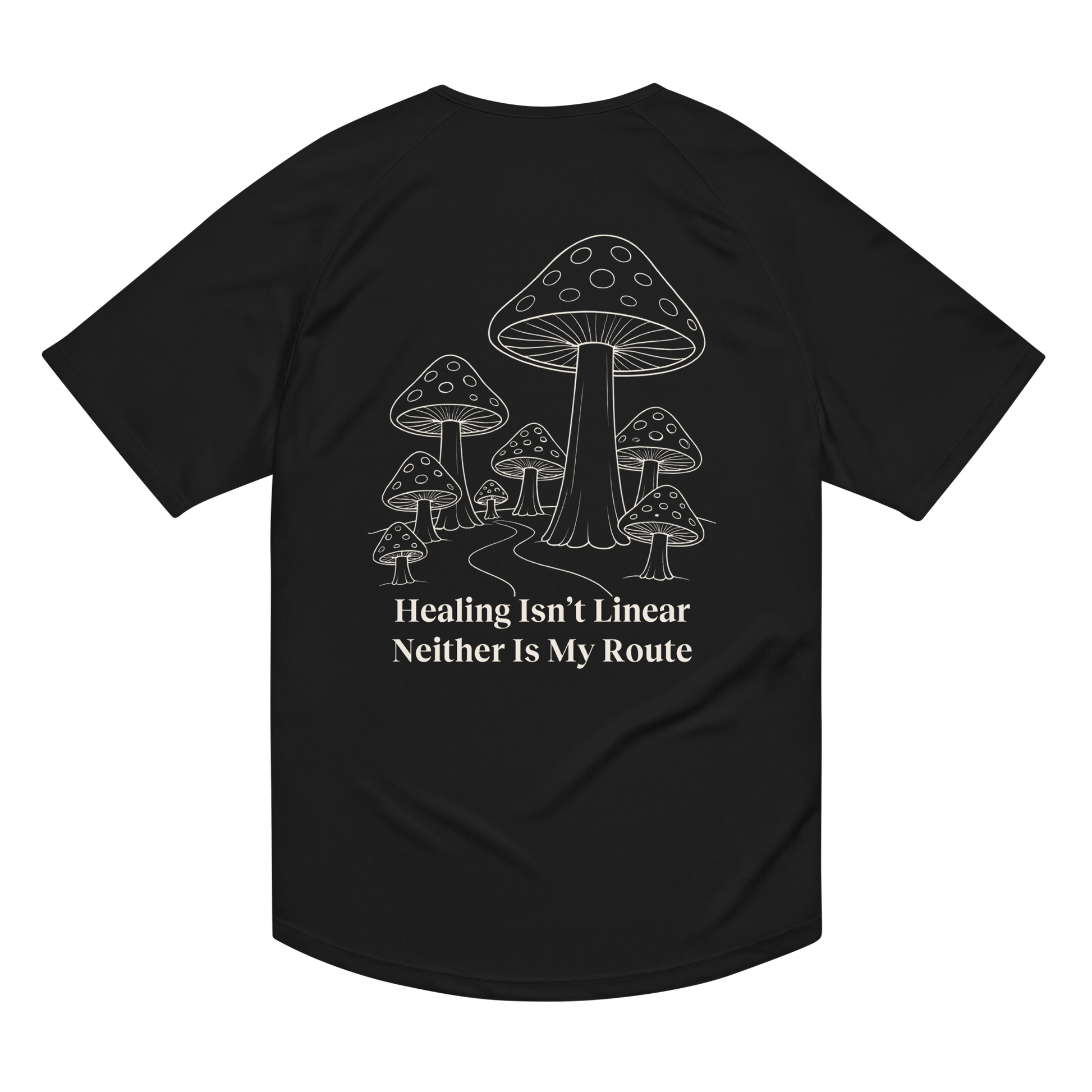 Healing Isn't Linear Activewear T-Shirt - sad miles club.