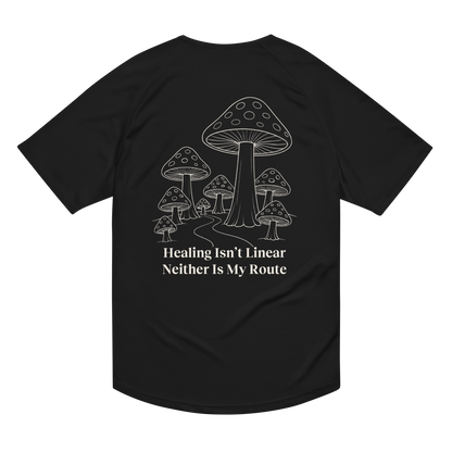 Healing Isn't Linear Activewear T-Shirt - sad miles club.