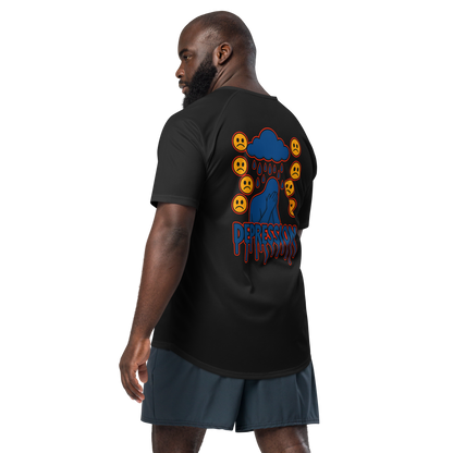 Depression Activewear T-Shirt - sad miles club.