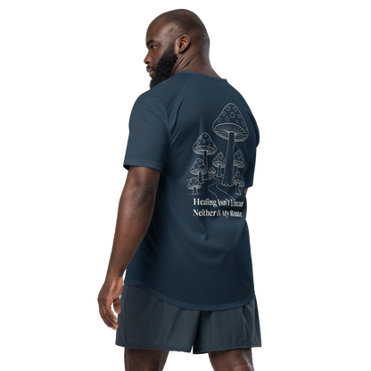 Healing Isn't Linear Activewear T-Shirt - sad miles club.