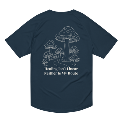 Healing Isn't Linear Activewear T-Shirt - sad miles club.