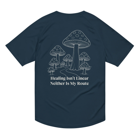 Healing Isn't Linear Activewear T-Shirt - sad miles club.