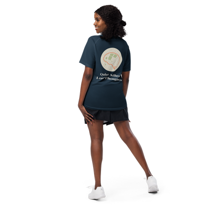 Quiet Miles Loud Thoughts Activewear T-Shirt - sad miles club.