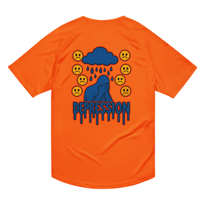 Depression Activewear T-Shirt - sad miles club.