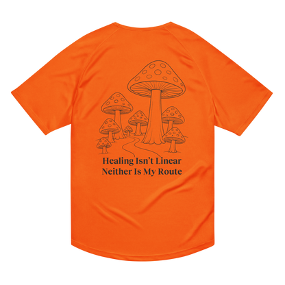 Healing Isn't Linear Activewear T-Shirt - sad miles club.