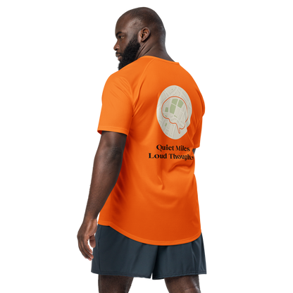 Quiet Miles Loud Thoughts Activewear T-Shirt - sad miles club.