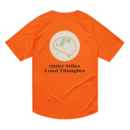 Quiet Miles Loud Thoughts Activewear T-Shirt - sad miles club.