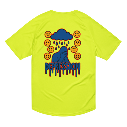 Depression Activewear T-Shirt - sad miles club.