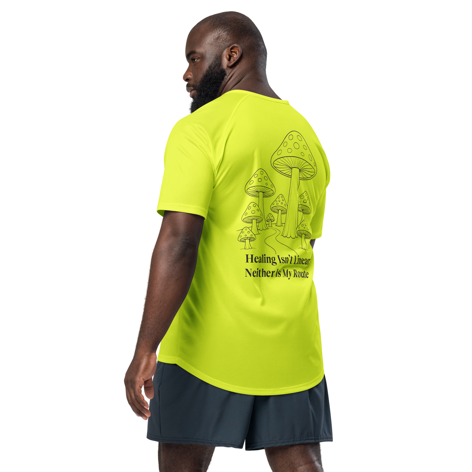Healing Isn't Linear Activewear T-Shirt - sad miles club.