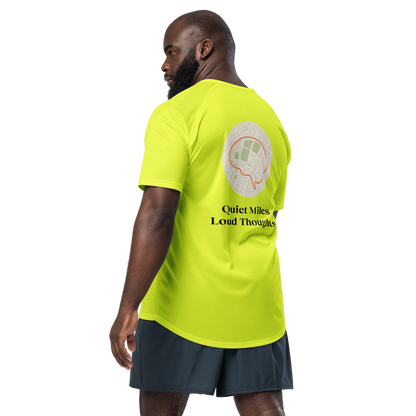 Quiet Miles Loud Thoughts Activewear T-Shirt - sad miles club.