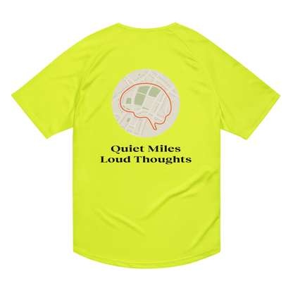 Quiet Miles Loud Thoughts Activewear T-Shirt - sad miles club.
