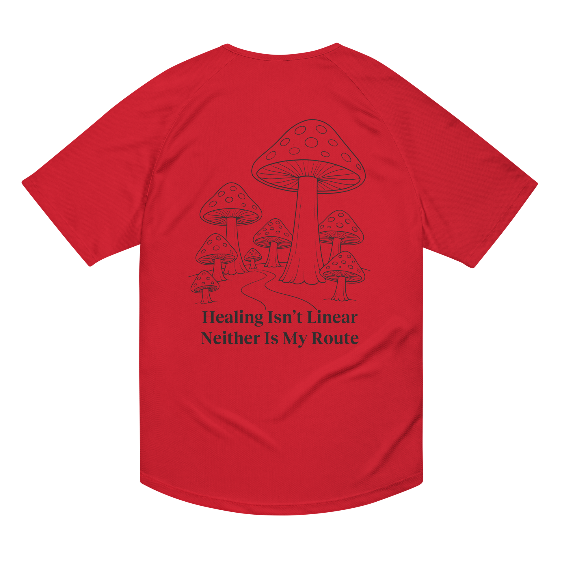 Healing Isn't Linear Activewear T-Shirt - sad miles club.