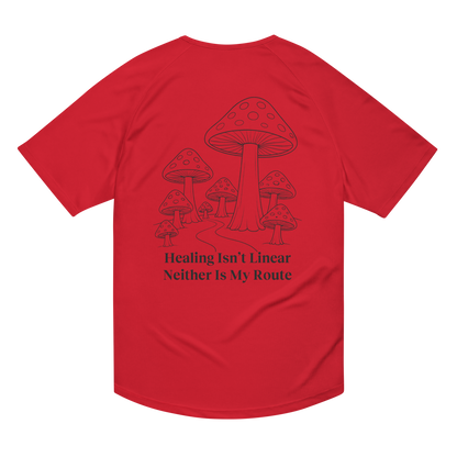 Healing Isn't Linear Activewear T-Shirt - sad miles club.