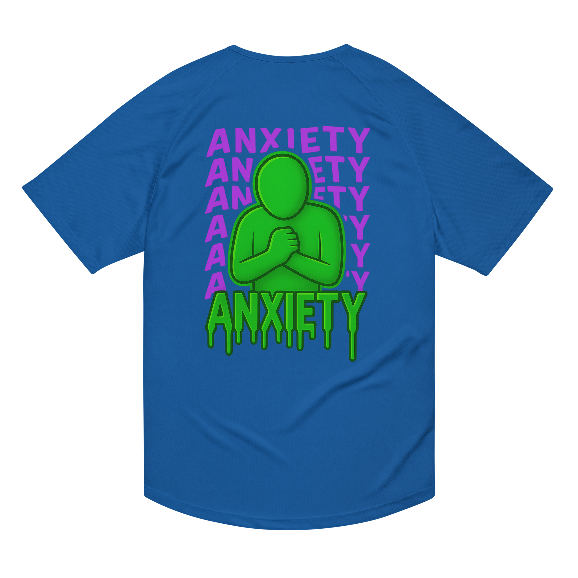 Anxiety Activewear T-Shirt - sad miles club.