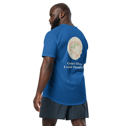 Quiet Miles Loud Thoughts Activewear T-Shirt - sad miles club.