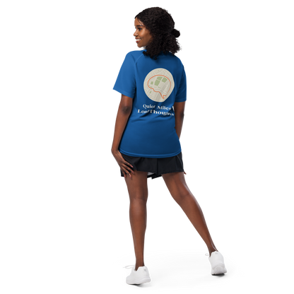Quiet Miles Loud Thoughts Activewear T-Shirt - sad miles club.