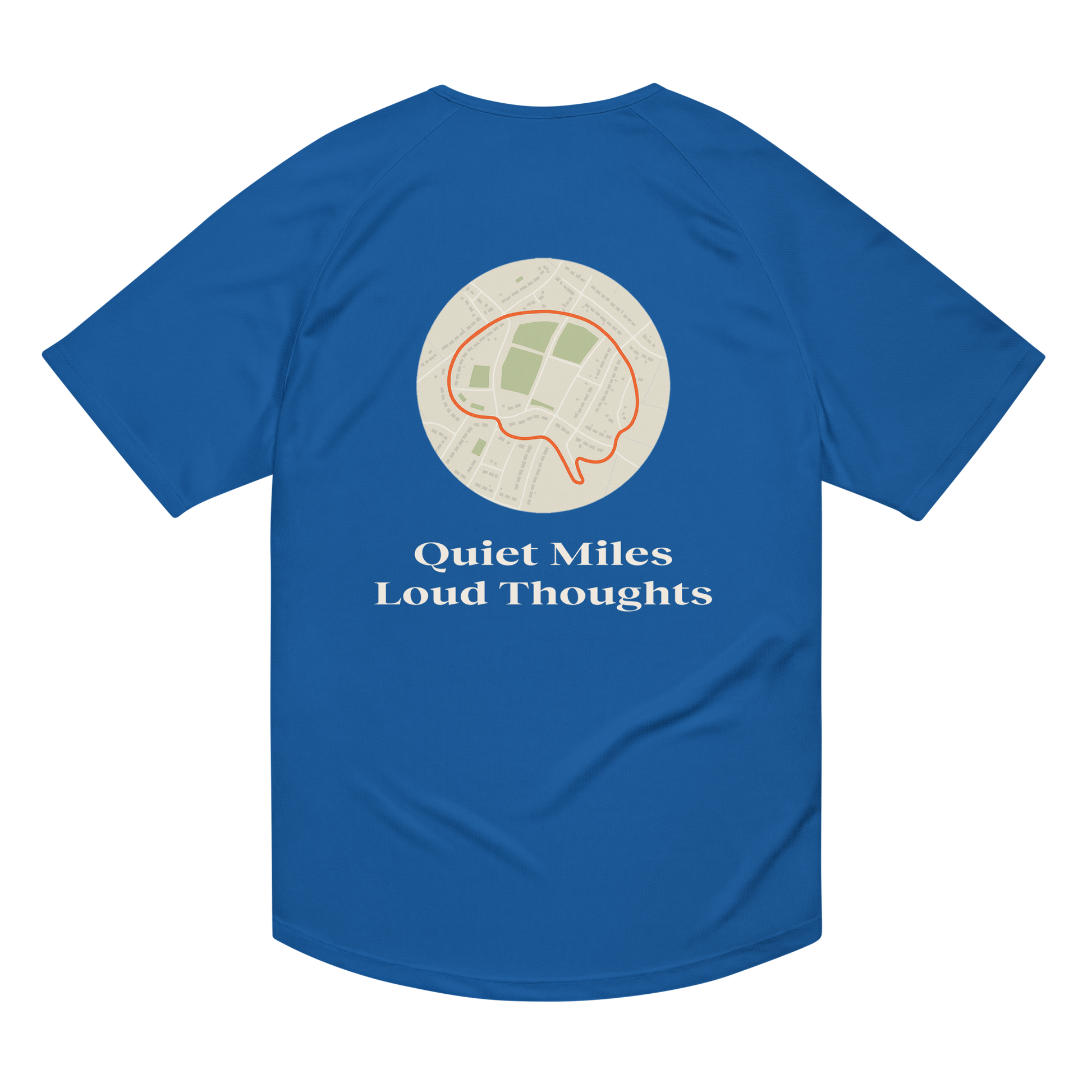Quiet Miles Loud Thoughts Activewear T-Shirt - sad miles club.